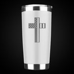 Load image into Gallery viewer, American Flag Cross - 20oz  Tumbler
