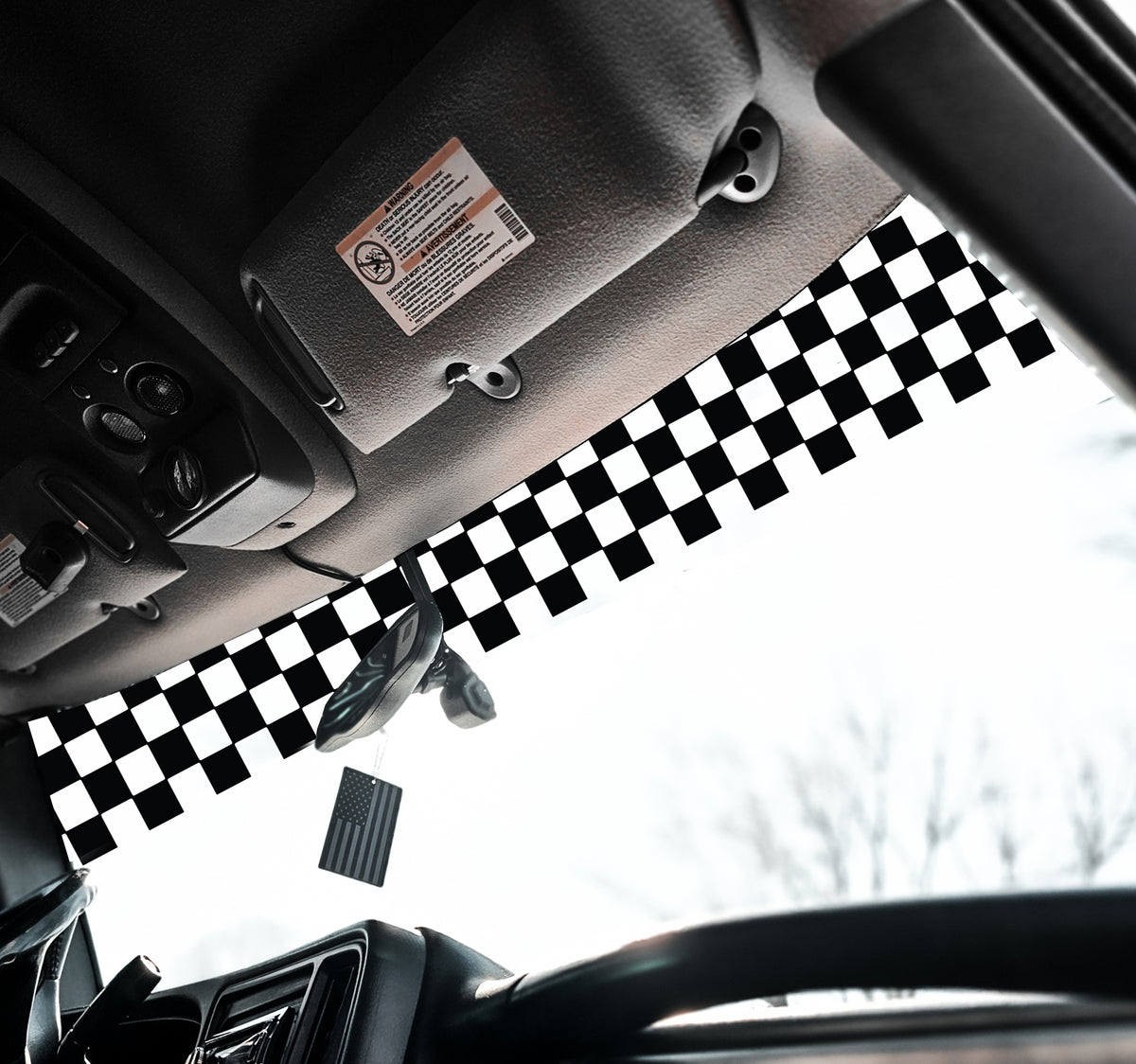 Checkered Flag - Universal Windshield Banner – Limitless Speed Co.