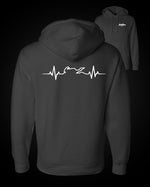 Load image into Gallery viewer, Motorcycle Heartbeat - Hoodie
