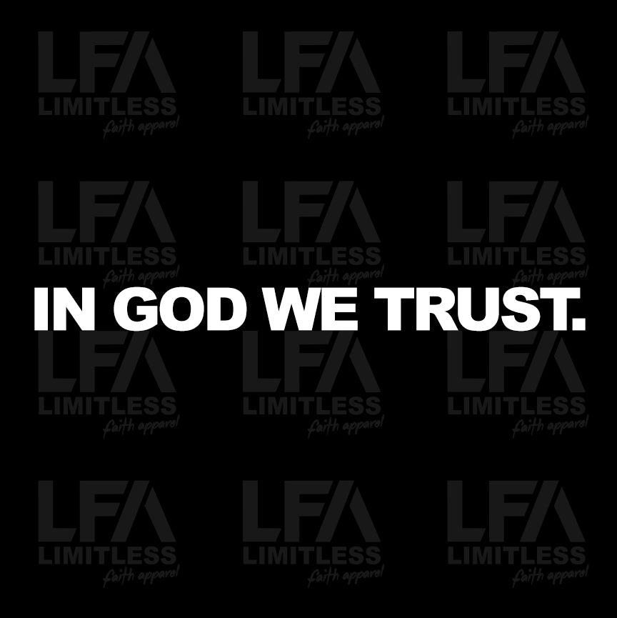 IN GOD WE TRUST - Decal