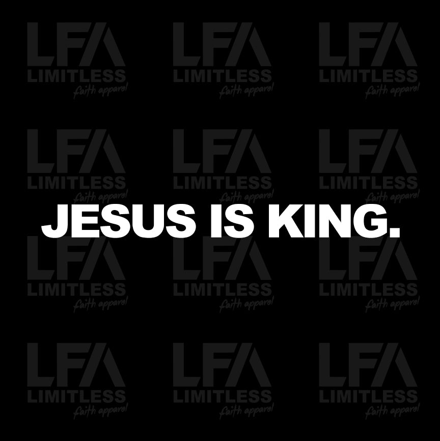 JESUS IS KING - Decal