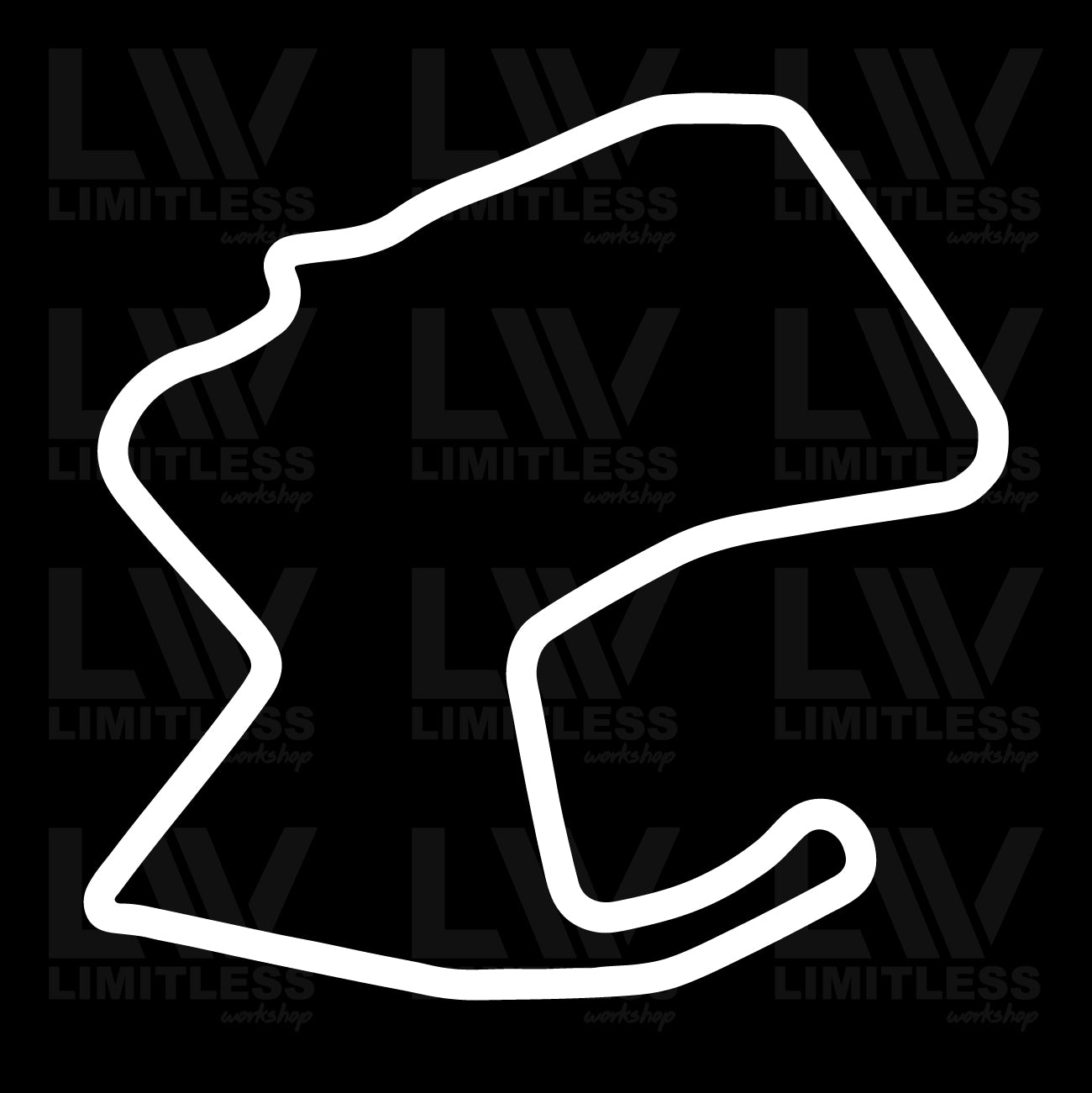 Laguna Seca - Racetrack Outline Decals