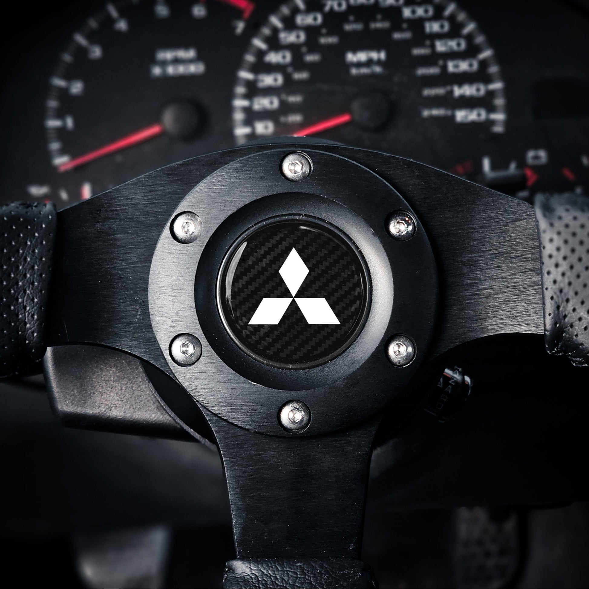 Mitsubishi Steering Wheel Overlay