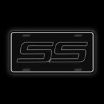 Load image into Gallery viewer, Black SS Vanity License Plate
