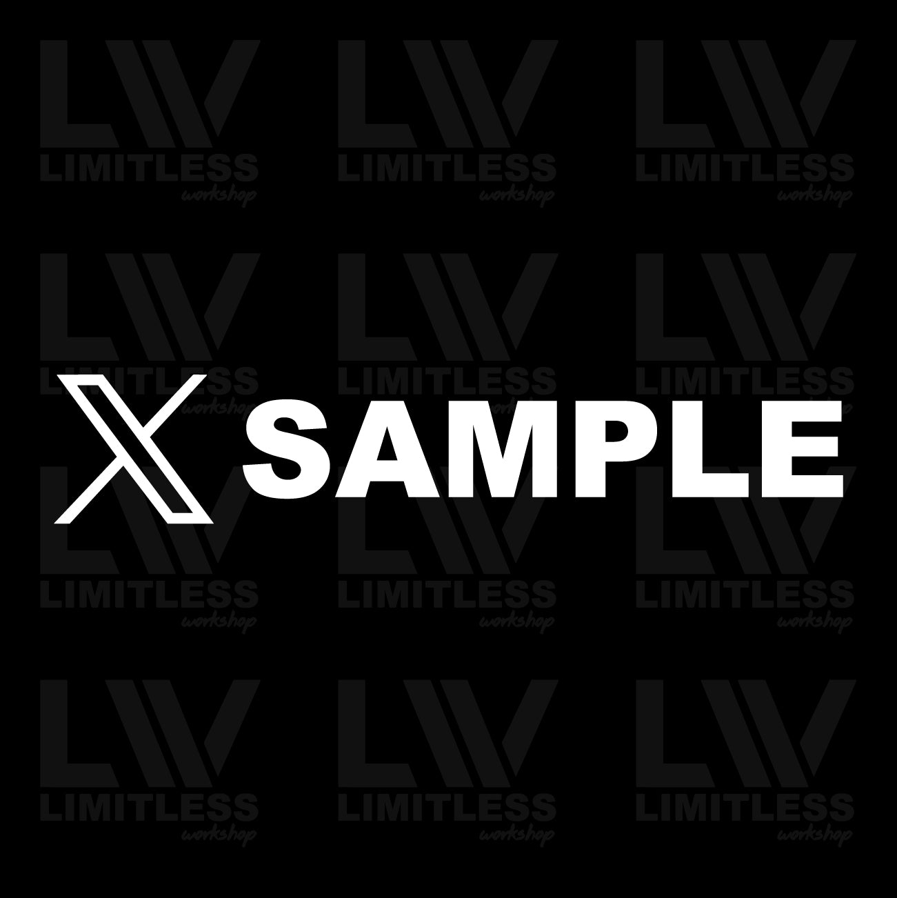 X (Twitter) Decal Set