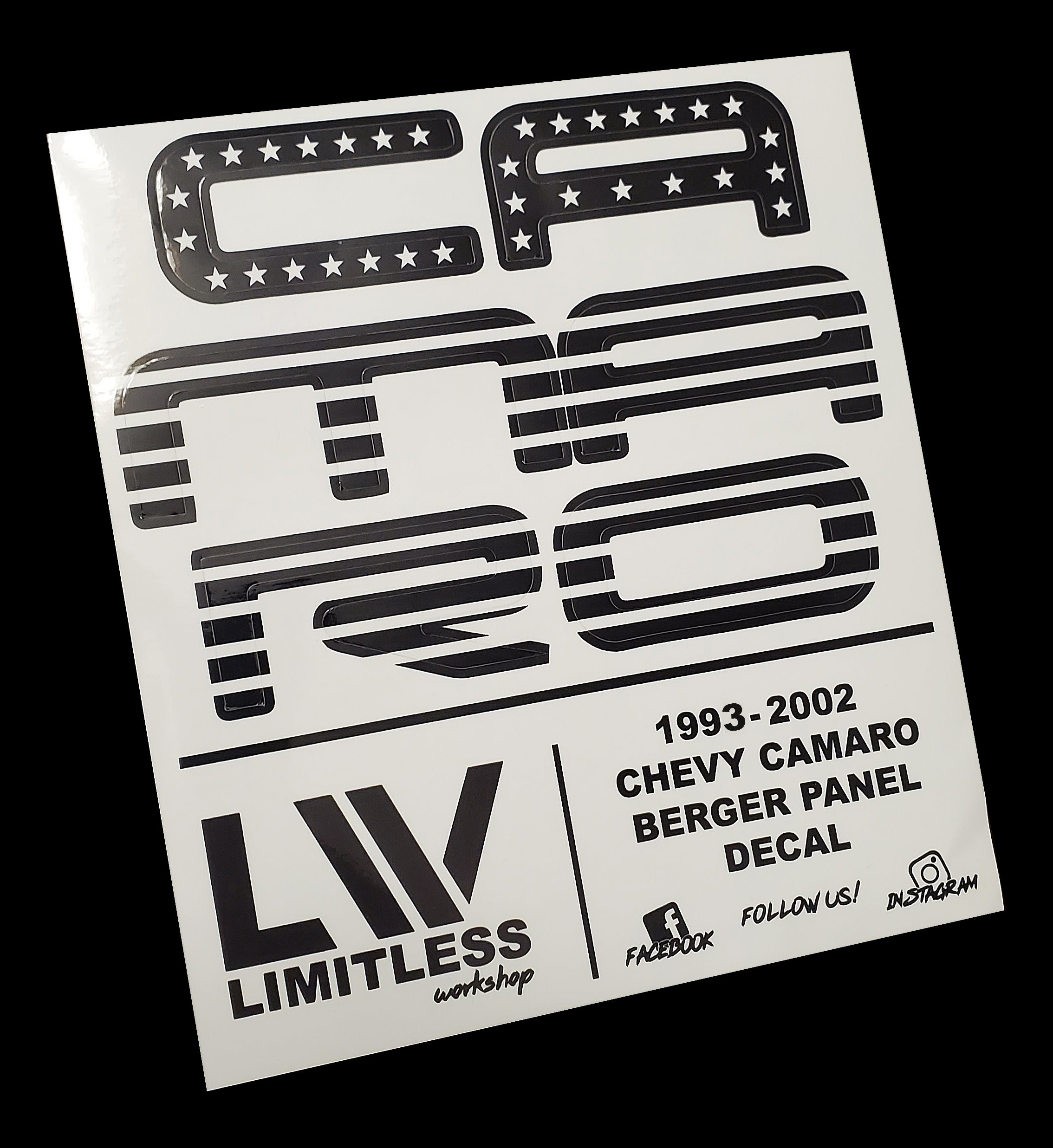 Chevy Camaro Berger Panel Decal