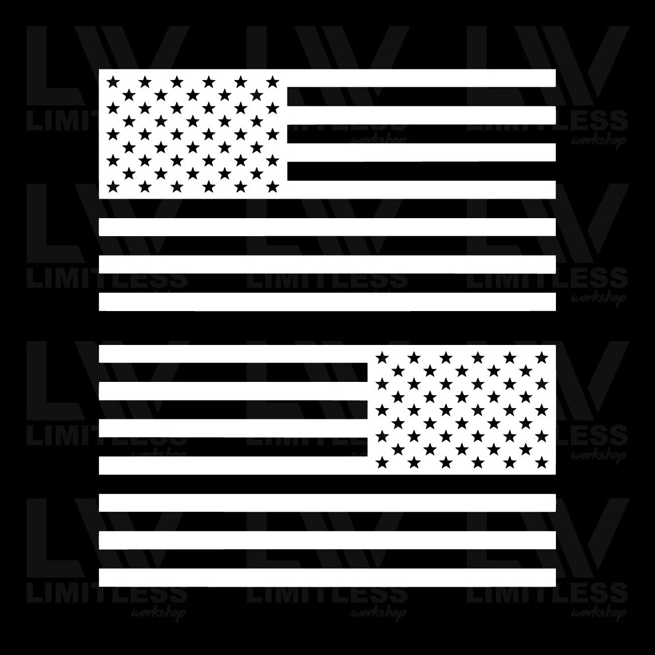 Universal Fender Flag Decal Set