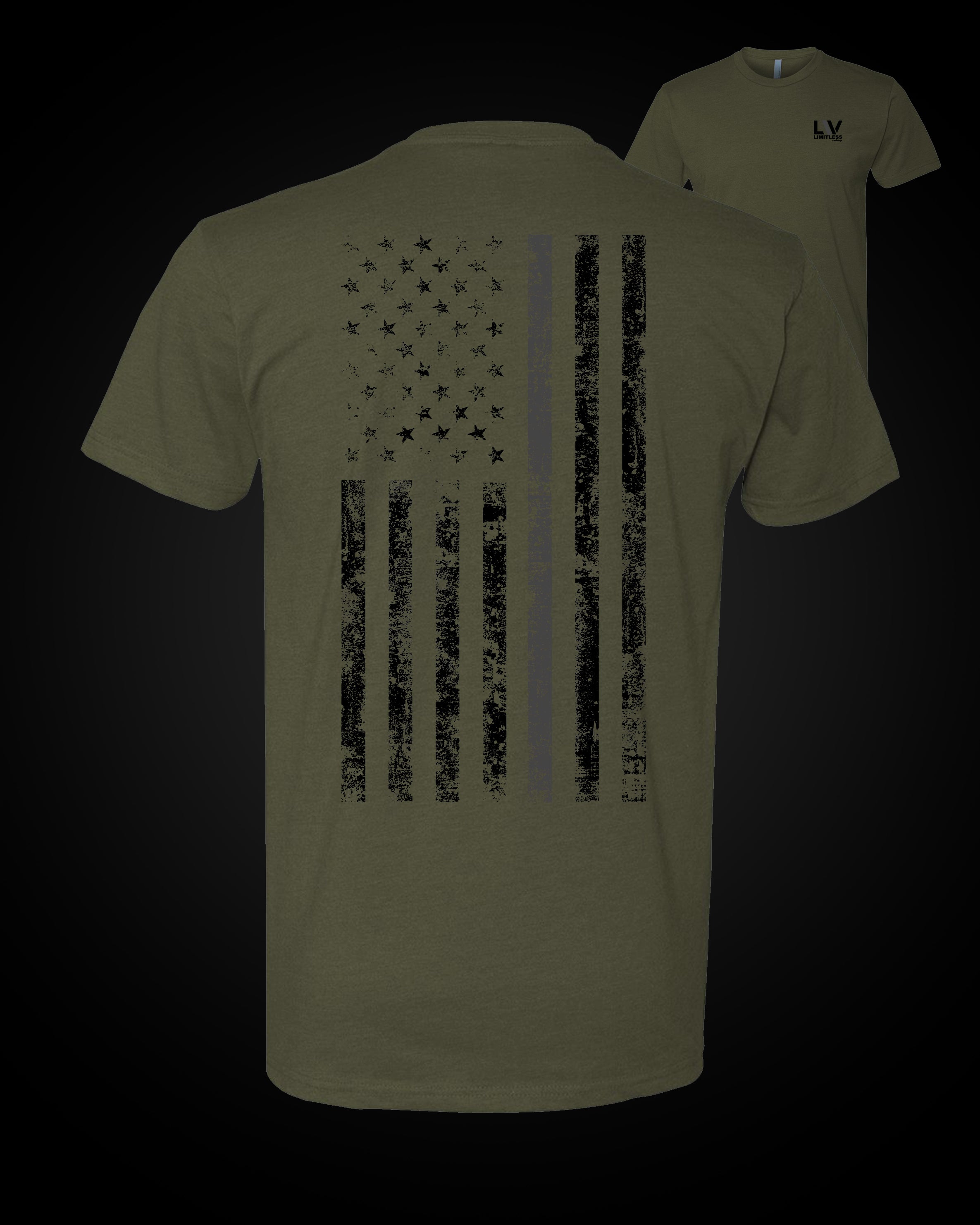 Thin Grey Line Flag T-Shirt