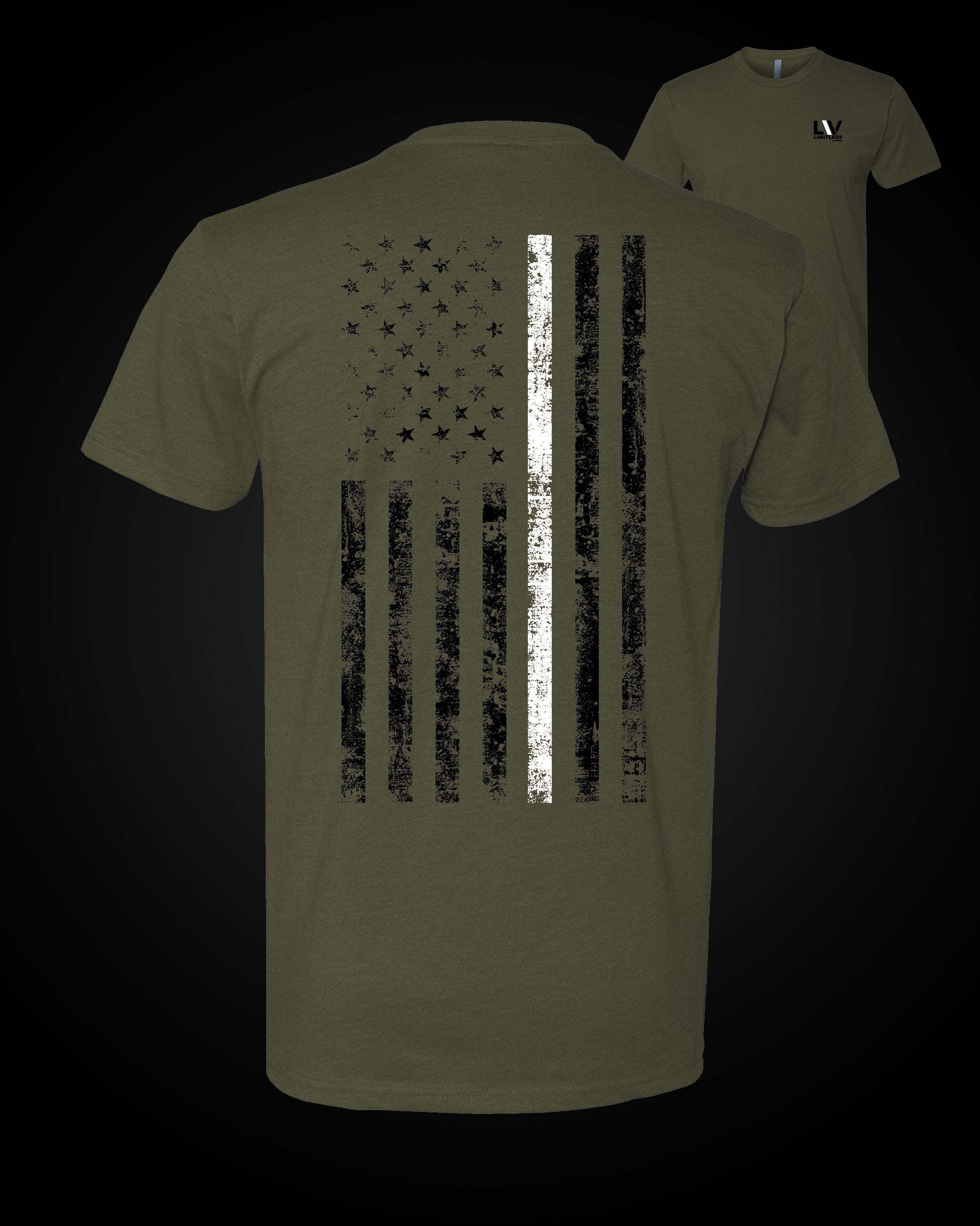 Thin White Line Flag T-Shirt