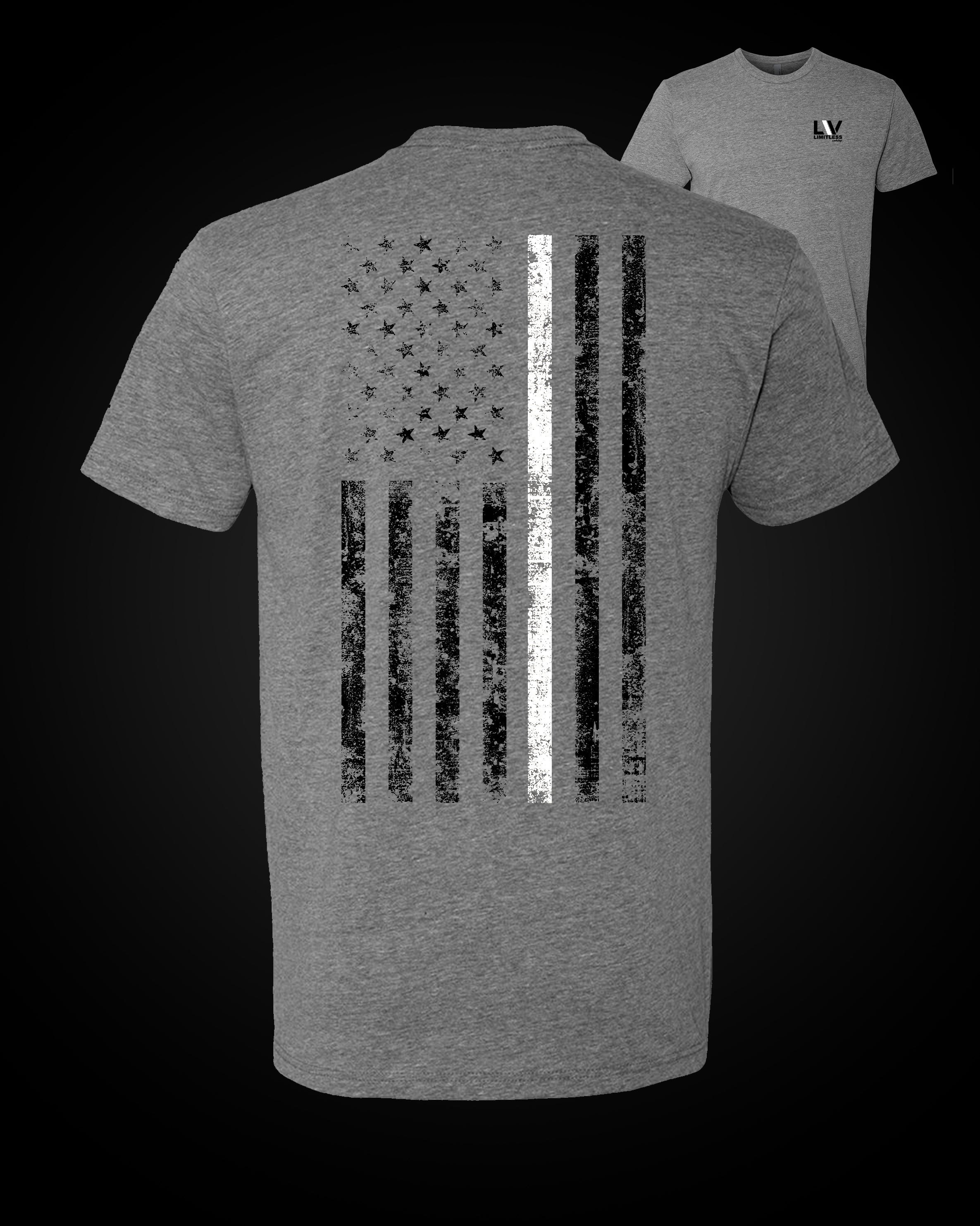 Thin White Line Flag T-Shirt